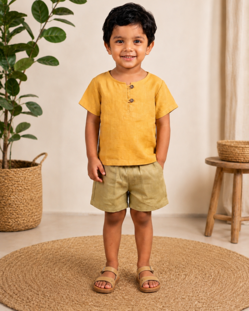genda phool kurti set