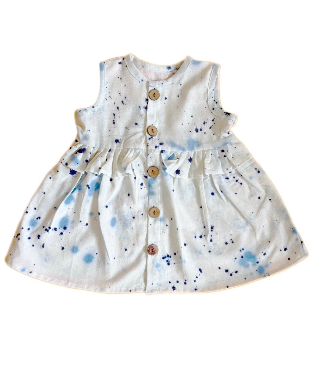 indigo art frock front indigo art frock front